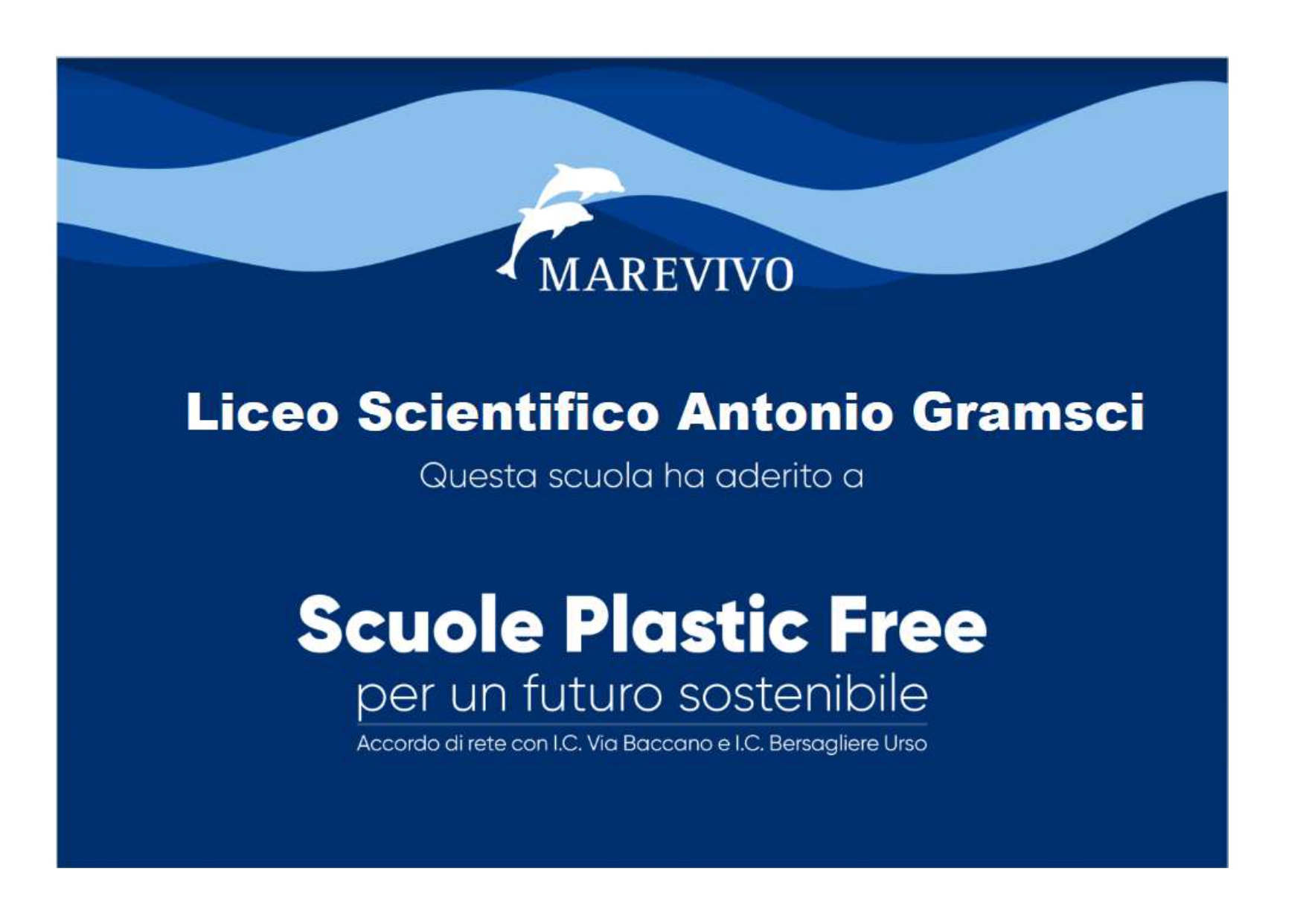 TARGA SCUOLA PLASTIC FREE GRAMSCI IVREA page 0001